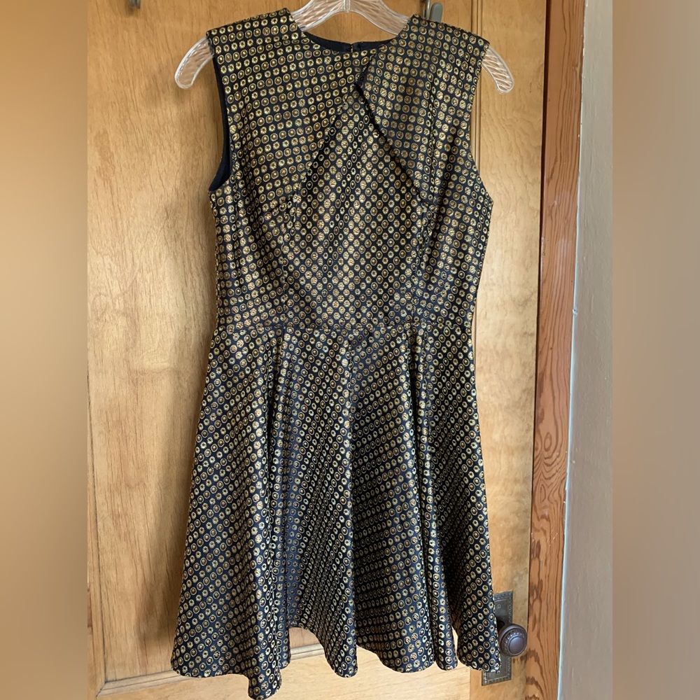 Opening Ceremony Gold & Black Party Dress, size 4